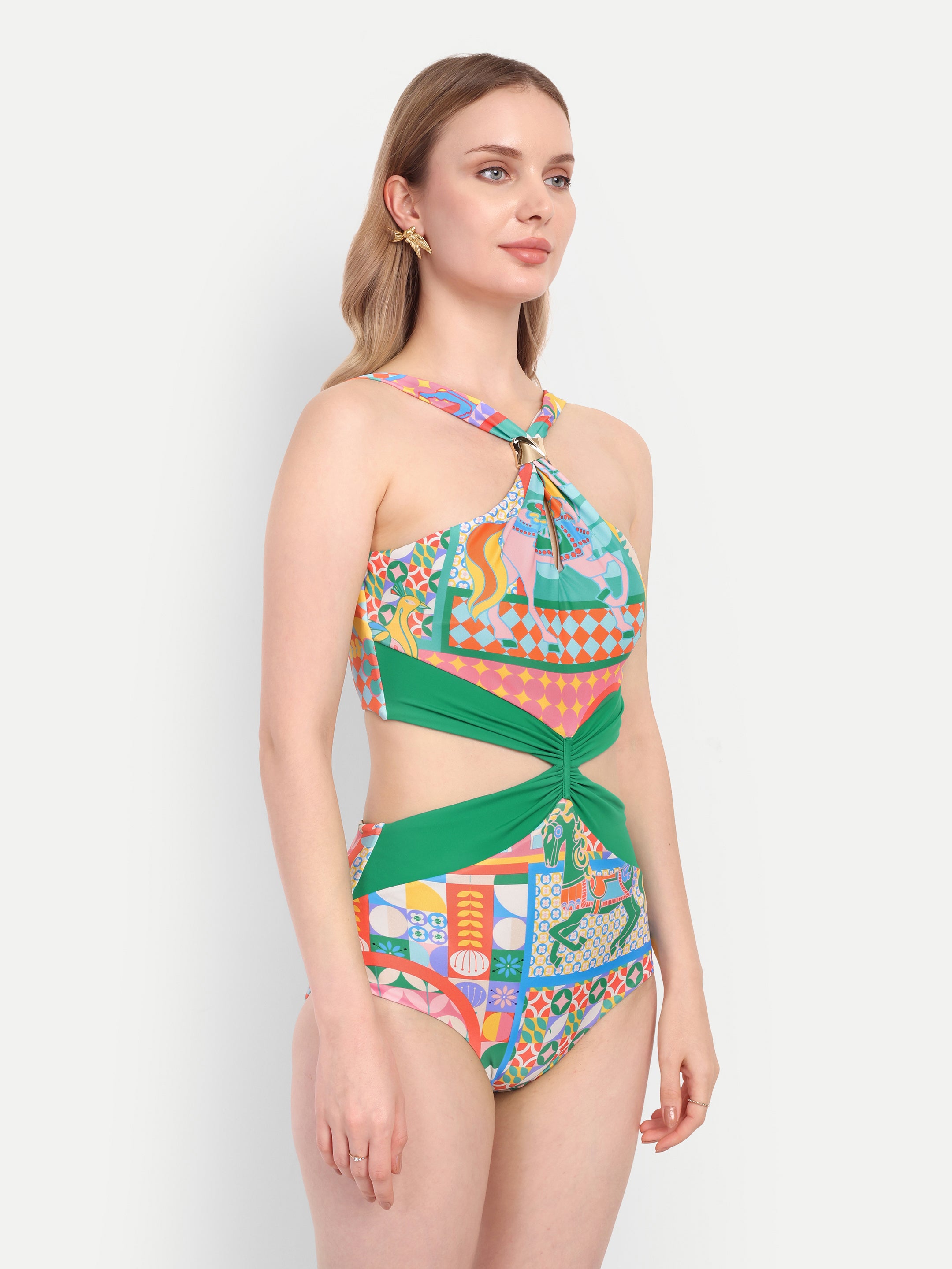 HALTER SWIMSUIT