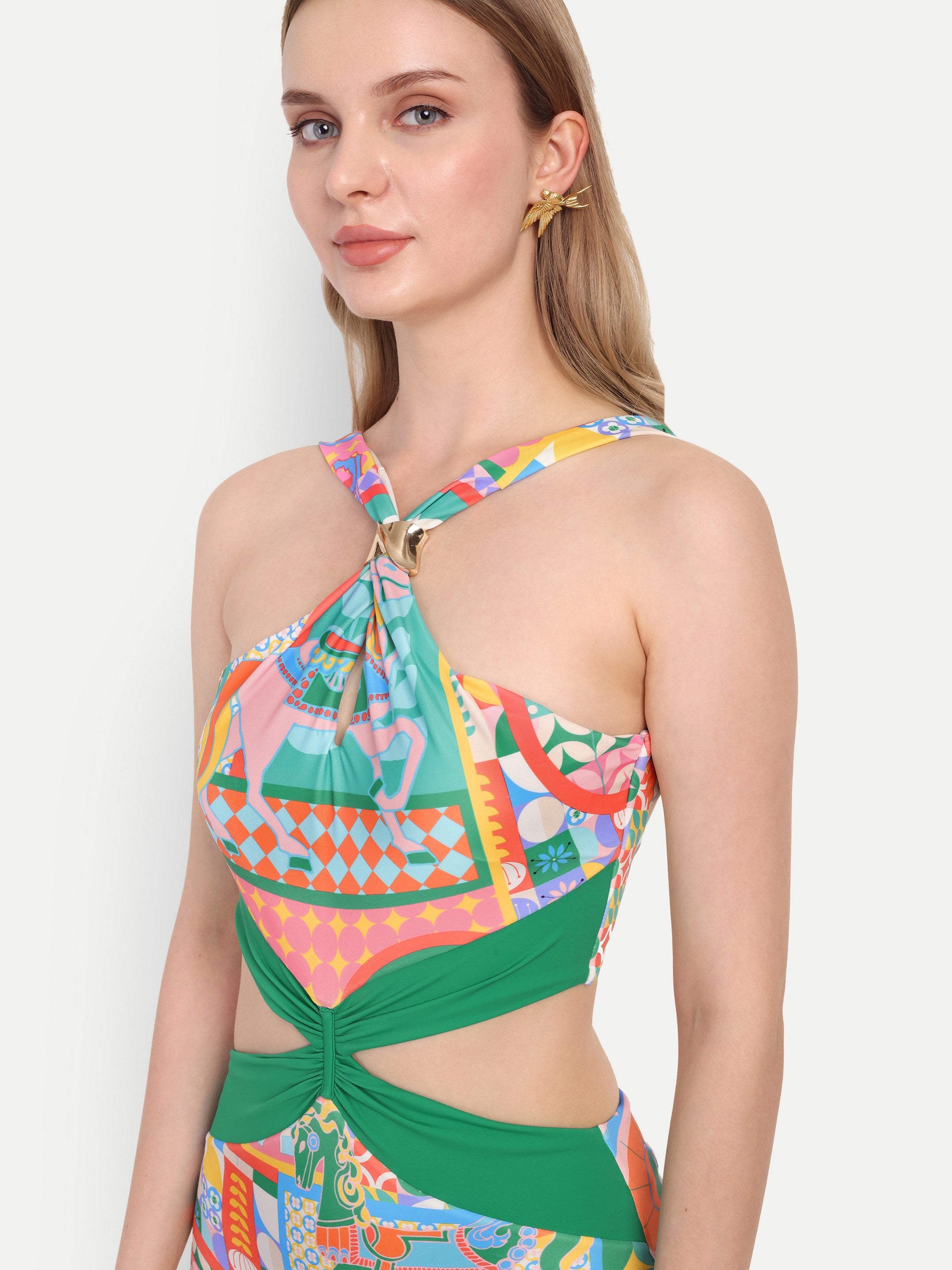 HALTER SWIMSUIT