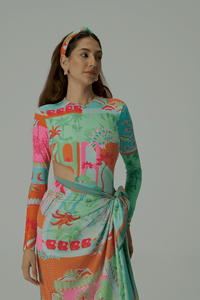 Halo Surfsuit and BB Sarong - Tizzi Swimwear