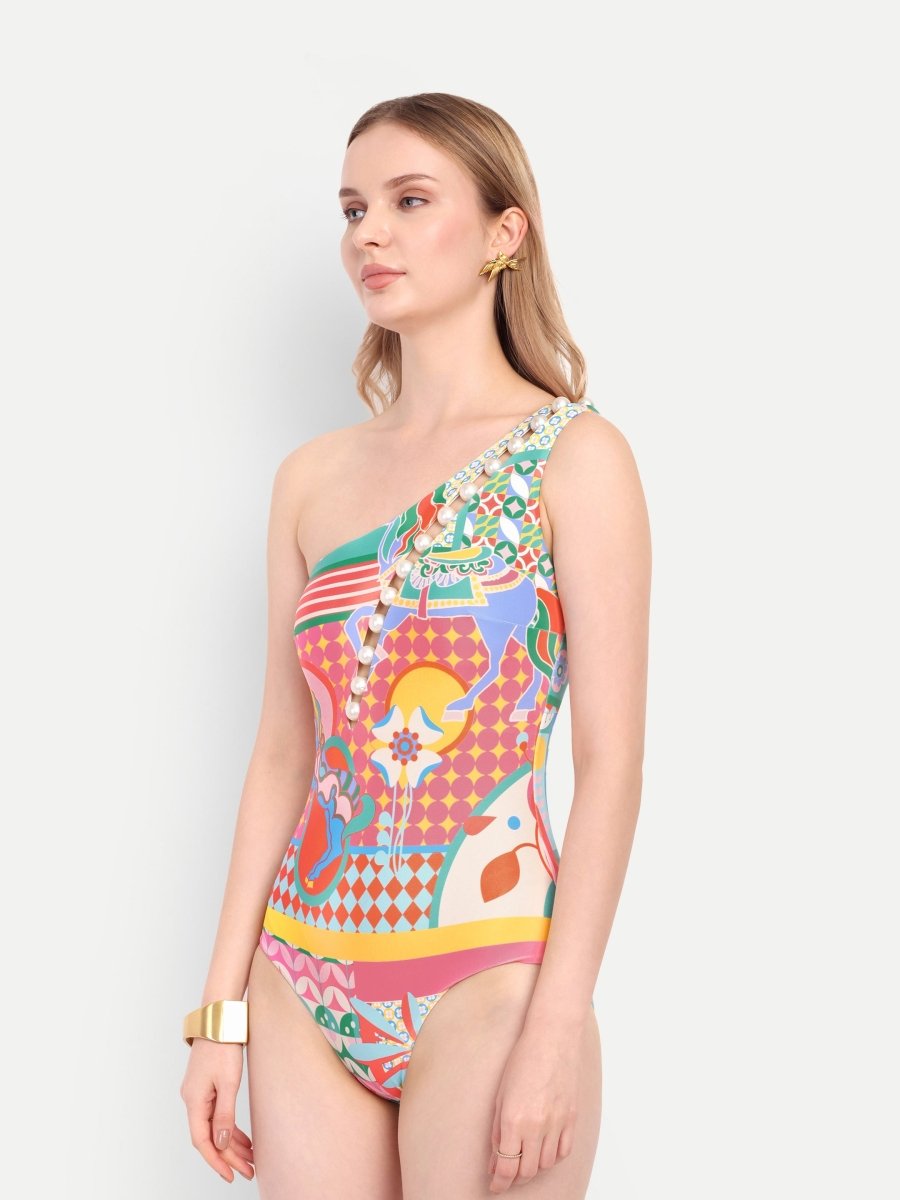 MOIRE SWIMSUIT - Tizzi Swimwear