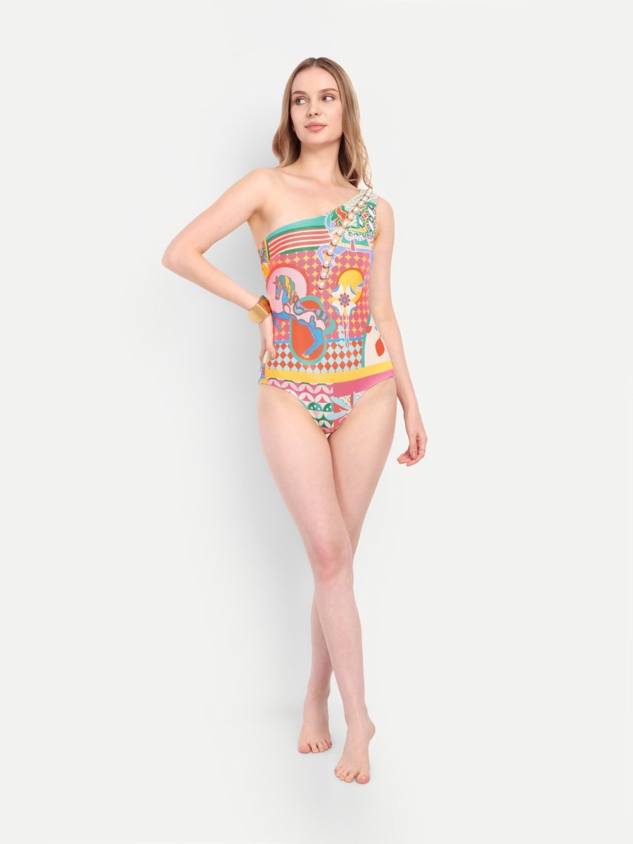 MOIRE SWIMSUIT - Tizzi Swimwear