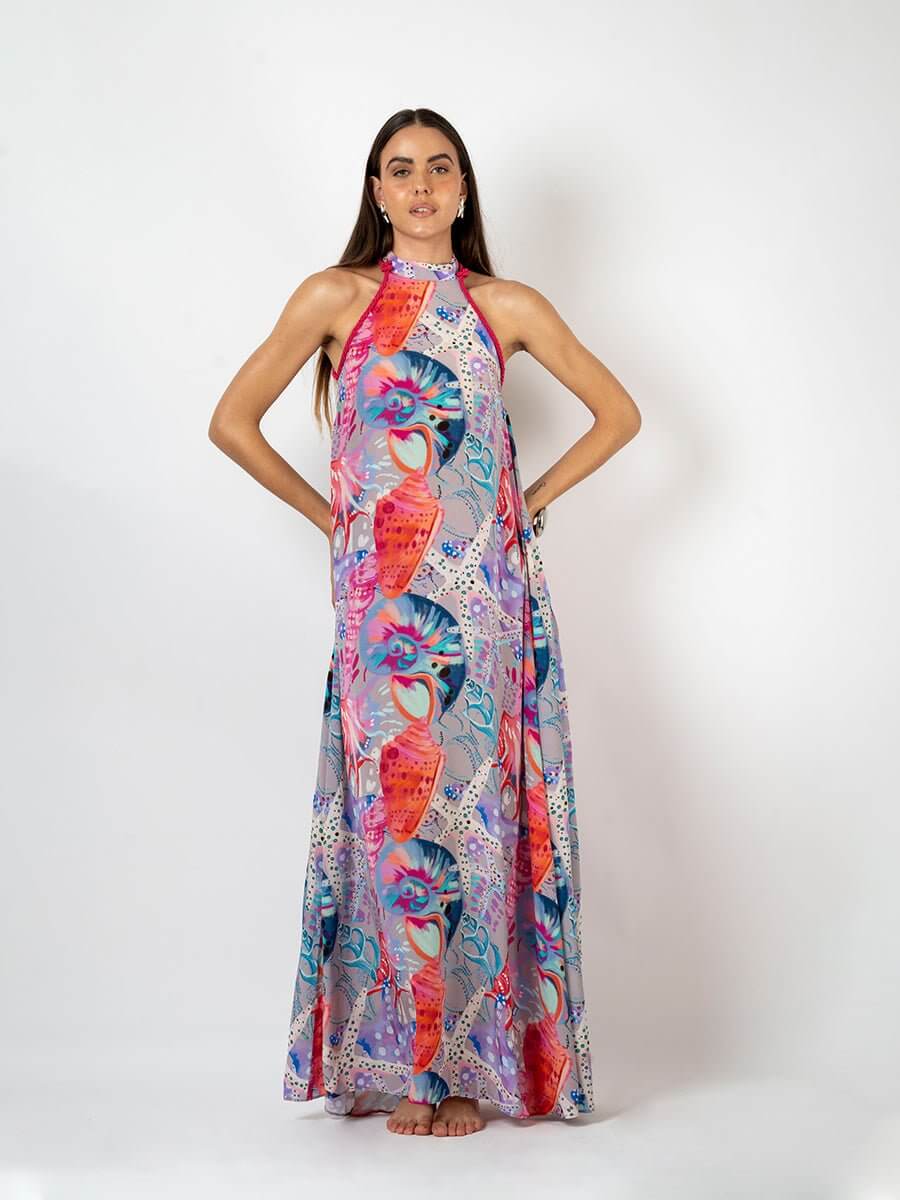 Peftoun beach gown - Tizzi Swimwear