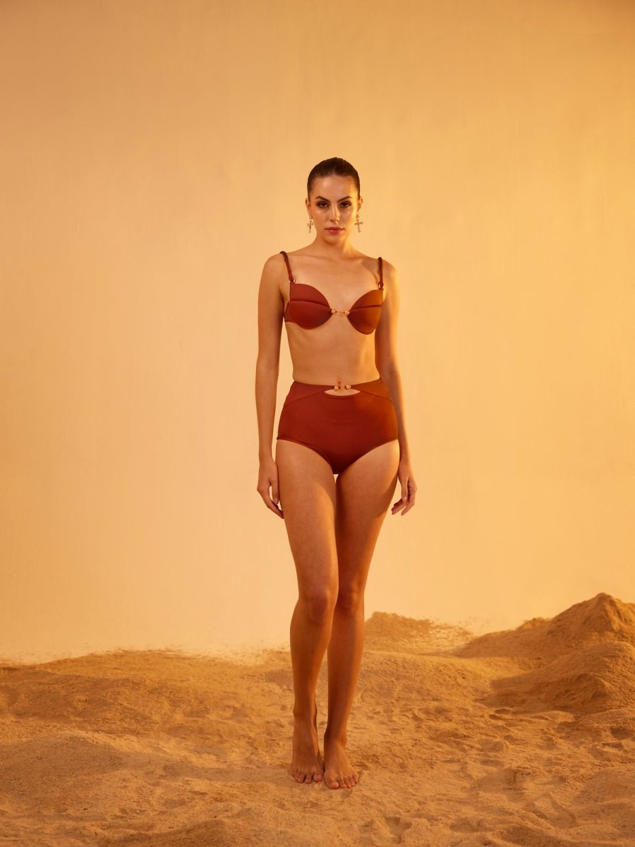 Aethaer Swimsuit - Bronze - Tizzi Swimwear