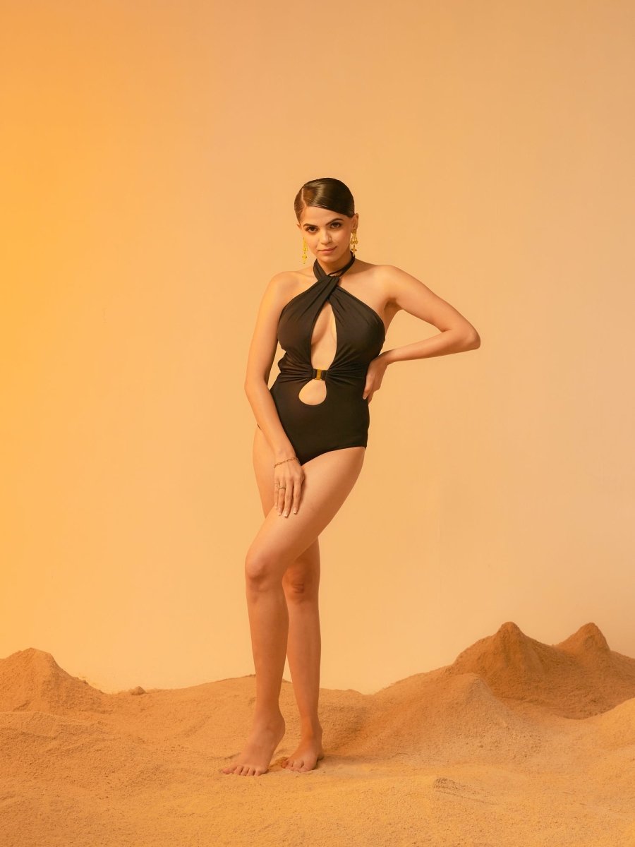 Apeiro Monokini - Black - Tizzi Swimwear
