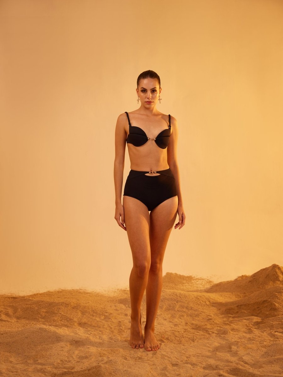 Folium Bikini Set - Black - Tizzi Swimwear