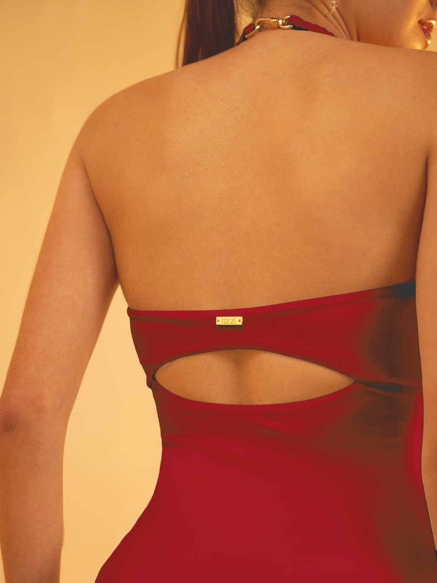 Plegm Monokini - Brick Red - Tizzi Swimwear