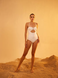 Plegm Monokini - White - Tizzi Swimwear