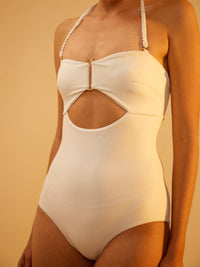 Plegm Monokini - White - Tizzi Swimwear