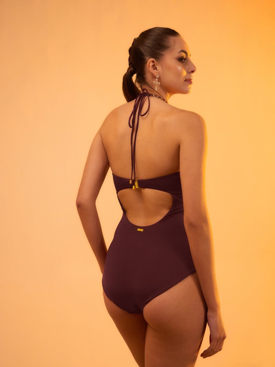 Sol Swimsuit - Plum - Tizzi Swimwear