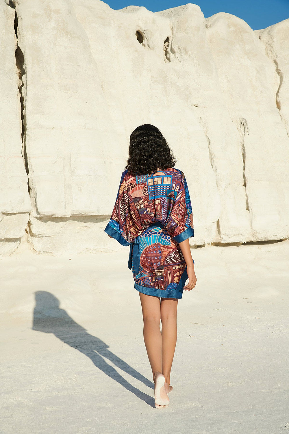 Twisted Bikini Set paired with Moonglow Cover up in Cappadocia